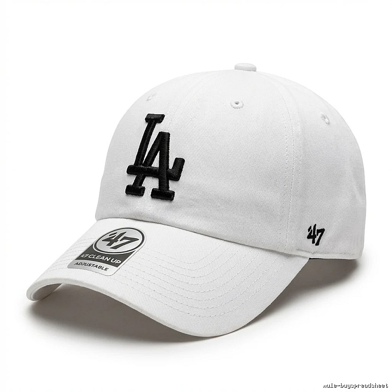 MLB baseball style white baseball cap