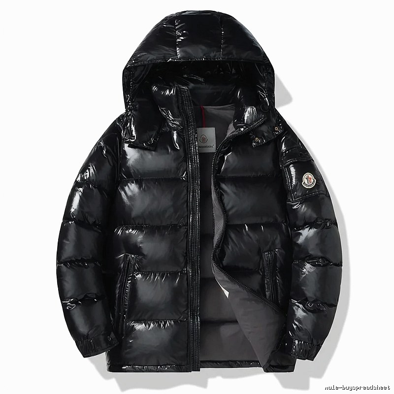 Moncler black stylish down jacket