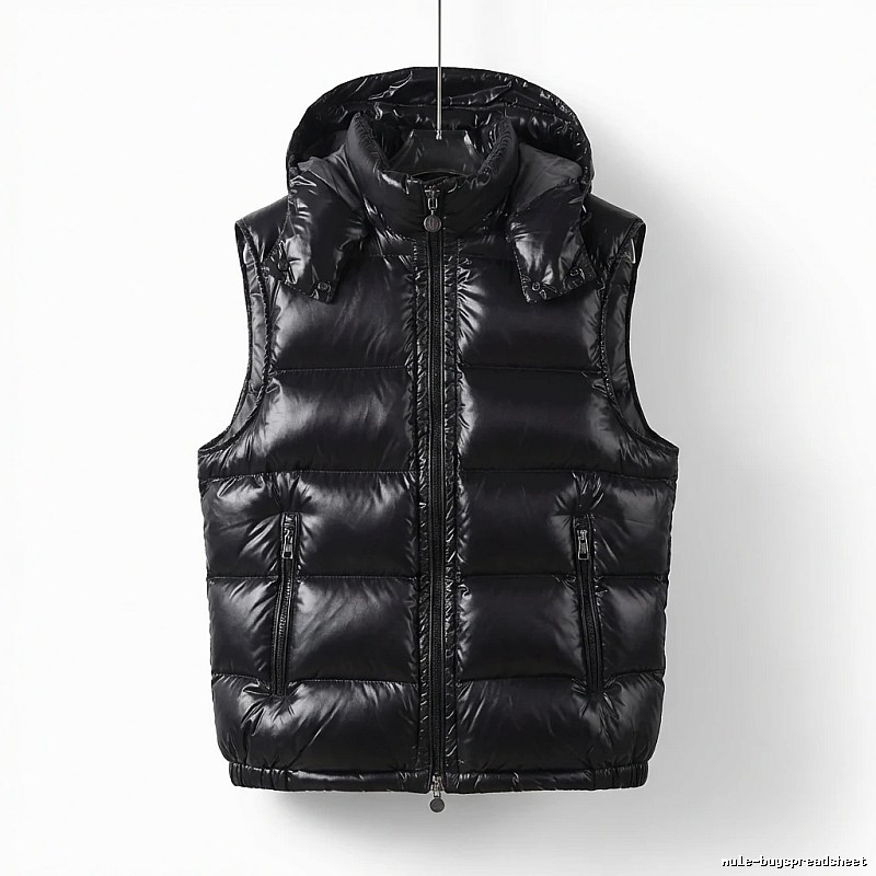 Moncler black stylish down vest
