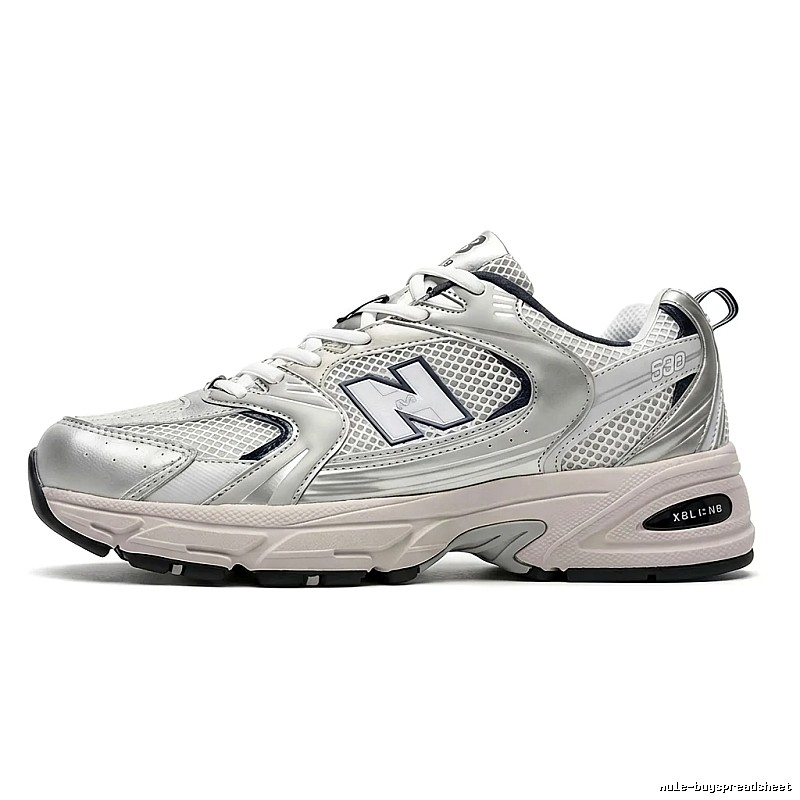 New Balance 530 Series Silver-White Retro Sports Shoes