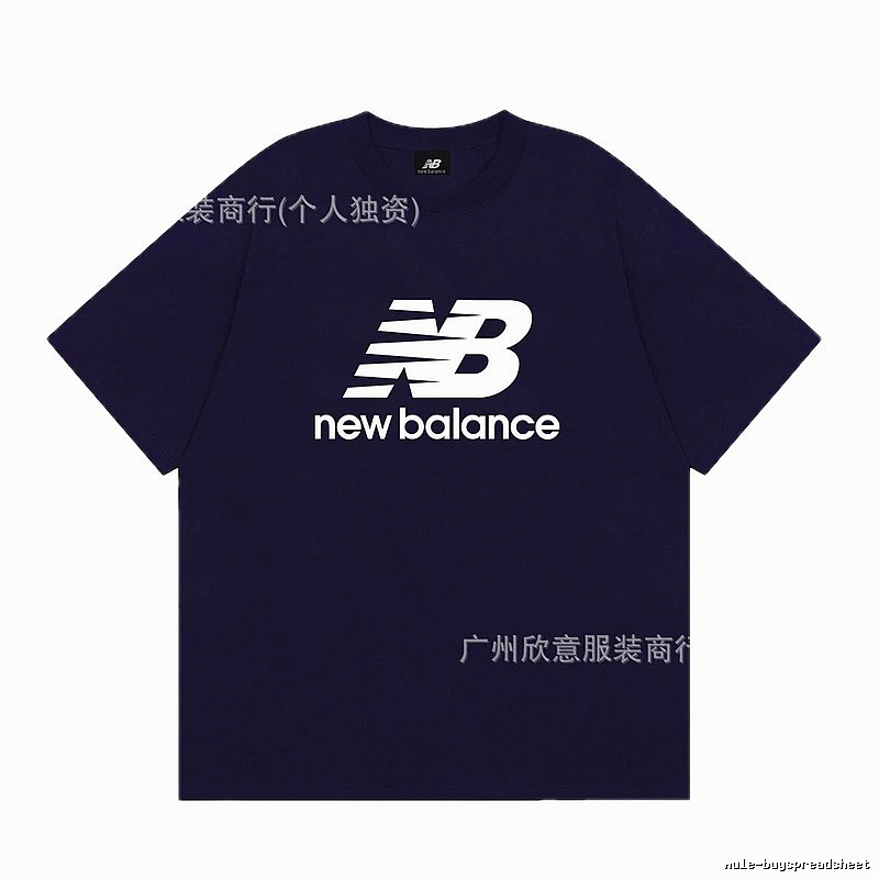 New Balance Printed Casual Navy Short-sleeve T-shirt