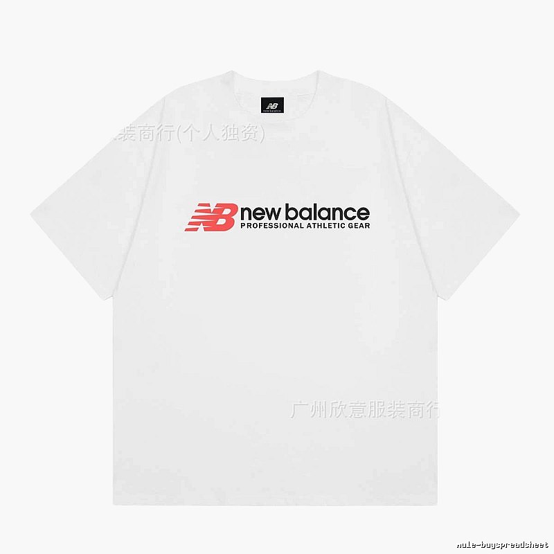 New Balance Sports Casual Style White Short-sleeve T-shirt