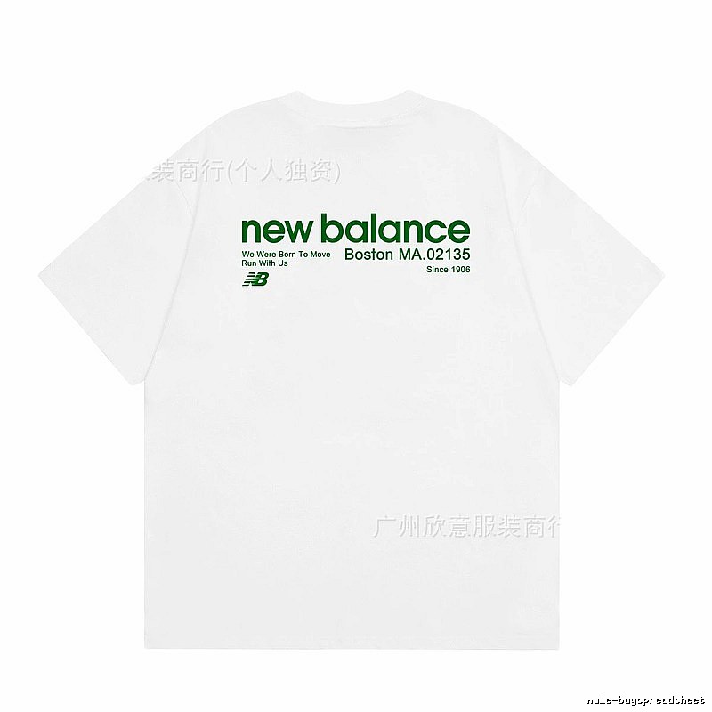 New Balance Vintage Casual Printed White T-Shirt