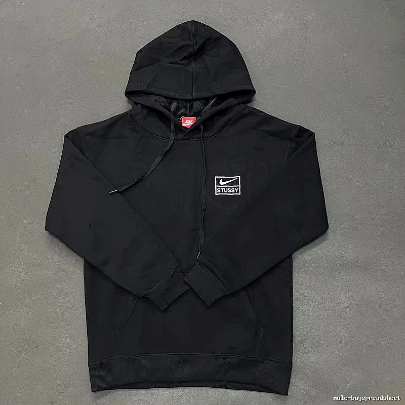 Nike Black Zip Hoodie Fan Wear Swoosh