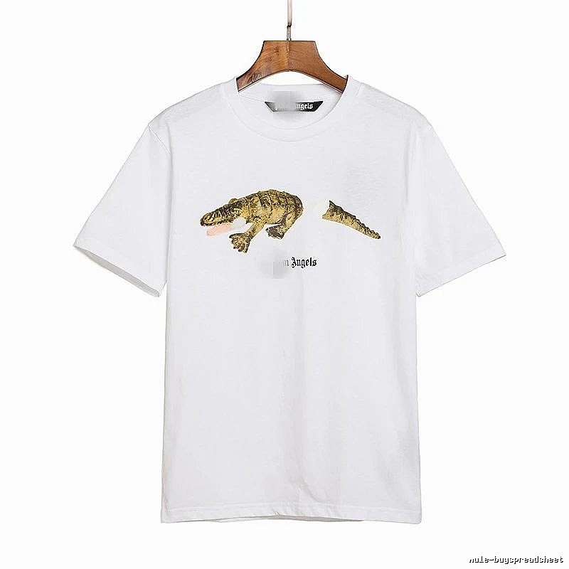 Palm Angels Streetwear Bear graphic T-shirt White Colorful Bear with Practical Shape