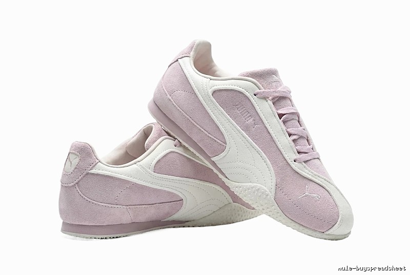 PUMA Retro Pink and White Athletic Shoes
