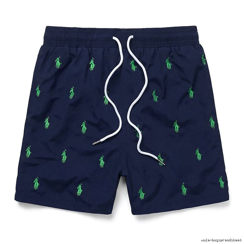 Ralph Lauren retro-style dark blue shorts