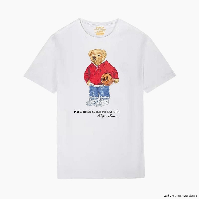 Ralph Lauren Teddy Bear Series White T-shirt
