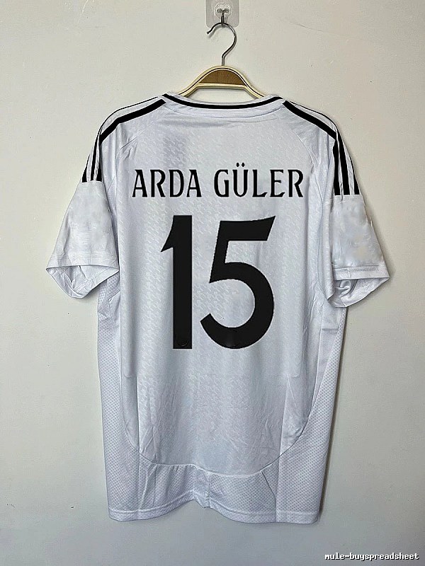 Real Madrid Relaxed Bellingham #5 soccer jersey White Real Madrid with Designer-Inspired Detail