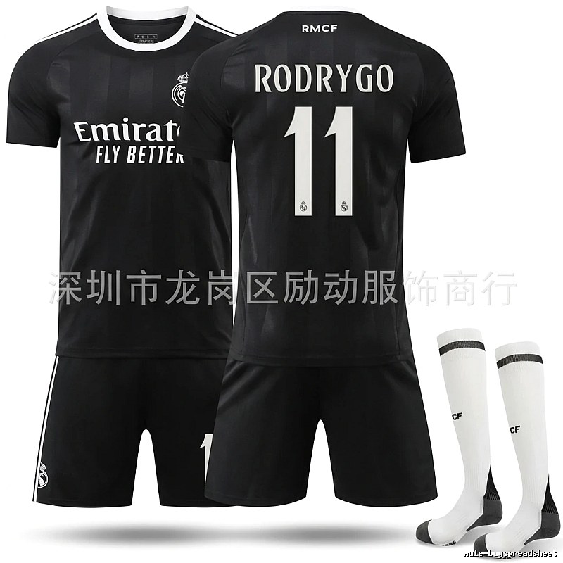Real Madrid sporty black jersey