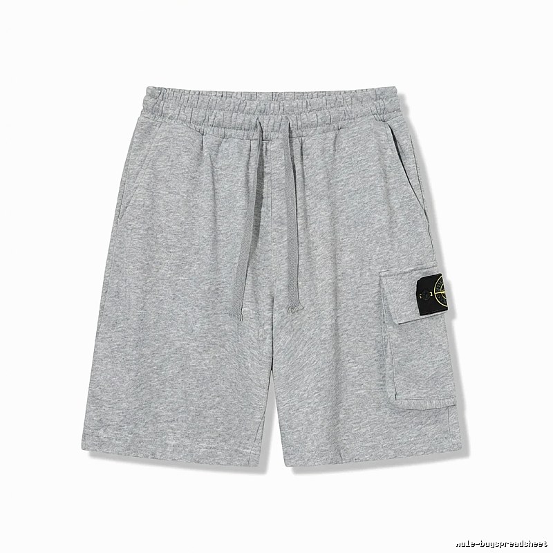 Stone Island workwear style grey shorts
