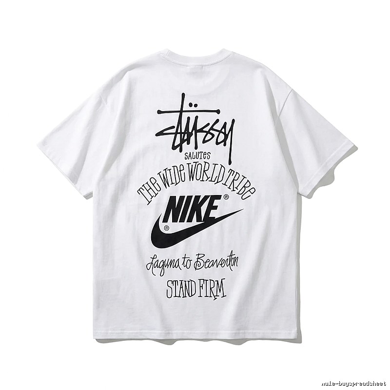 Stussy Co-branded Simple White T-shirt