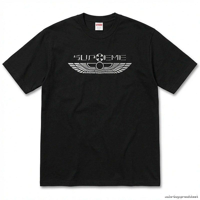 Supreme Flight Series Trendy Cool Black T-shirt
