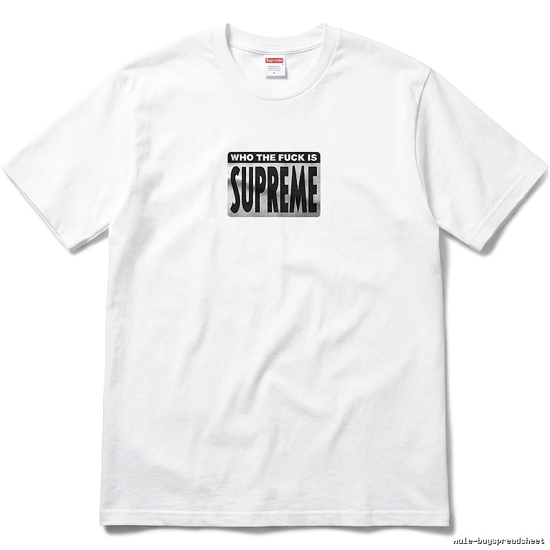 Supreme - printed trendy brand white T - shirt