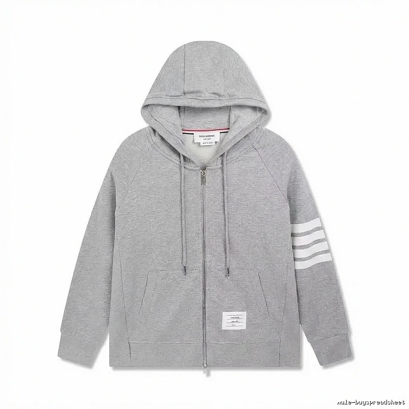 Thom Browne's classic grey hoodie