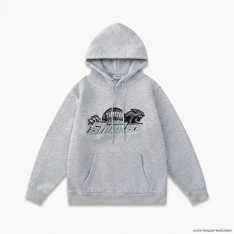 Trapstar - printed casual - style grey hoodie