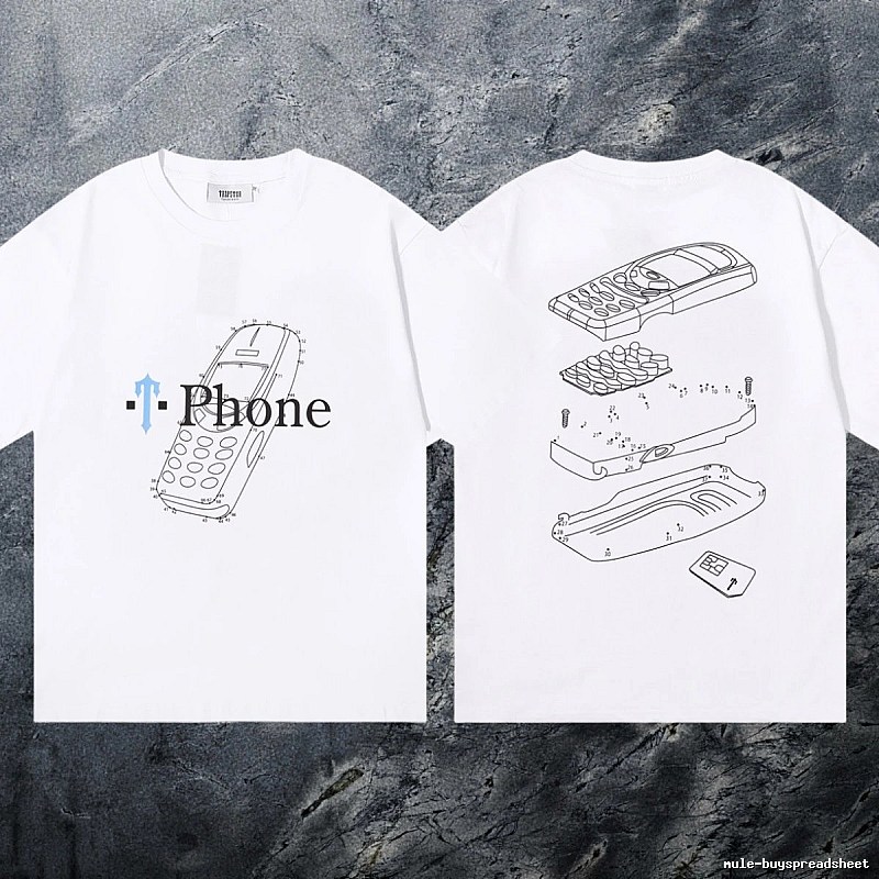 Trapstar Resort Keys graphic T-shirt Black White Key for Travel Looks