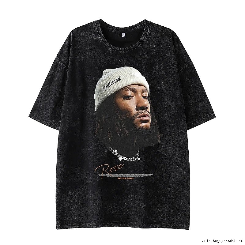 Tupac Monogram Portrait graphic T-shirt Black Tupac Collage for Layered Styling
